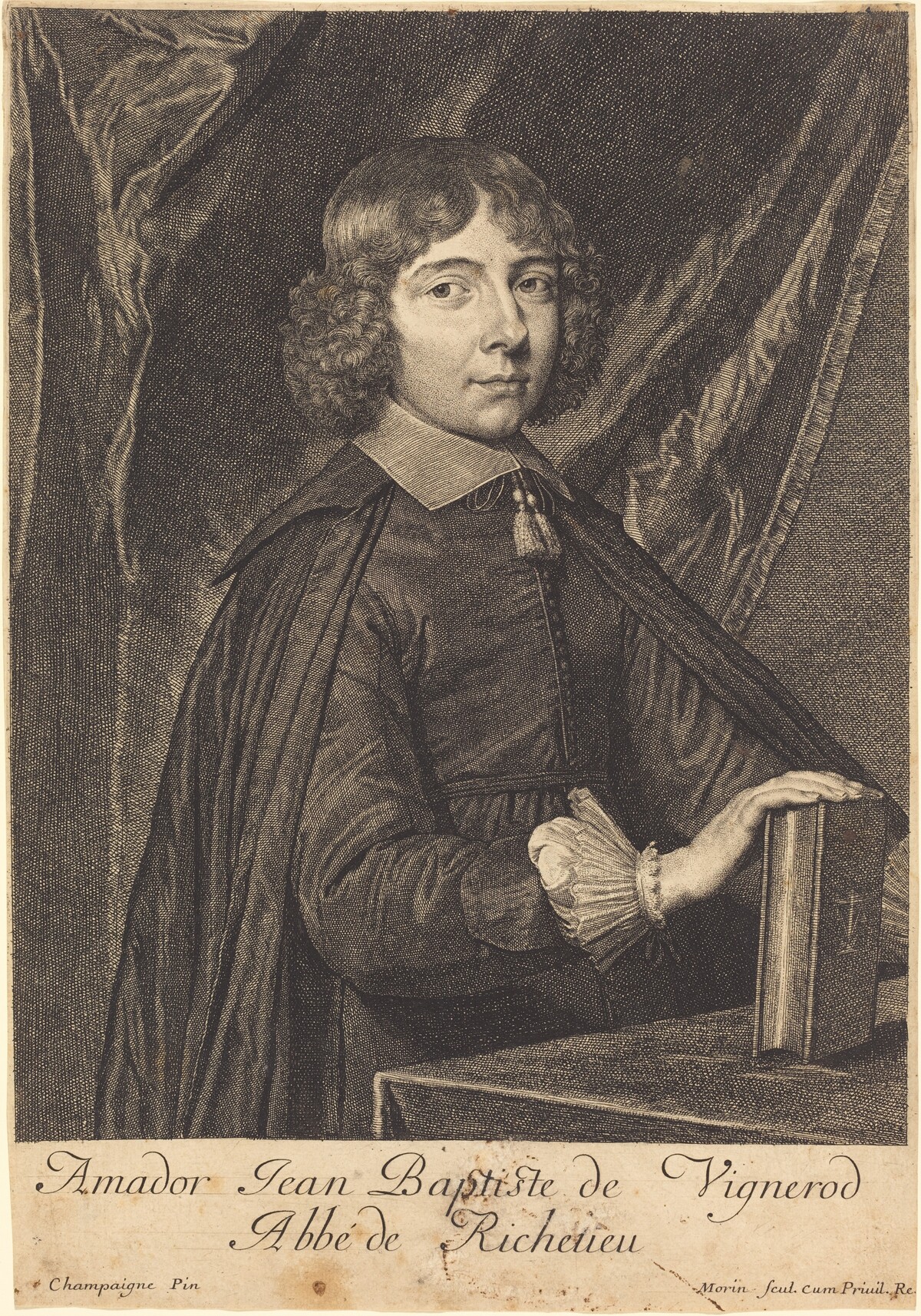 Jean Baptiste Amidor Vignerod by Jean Morin after Philippe de Champaigne