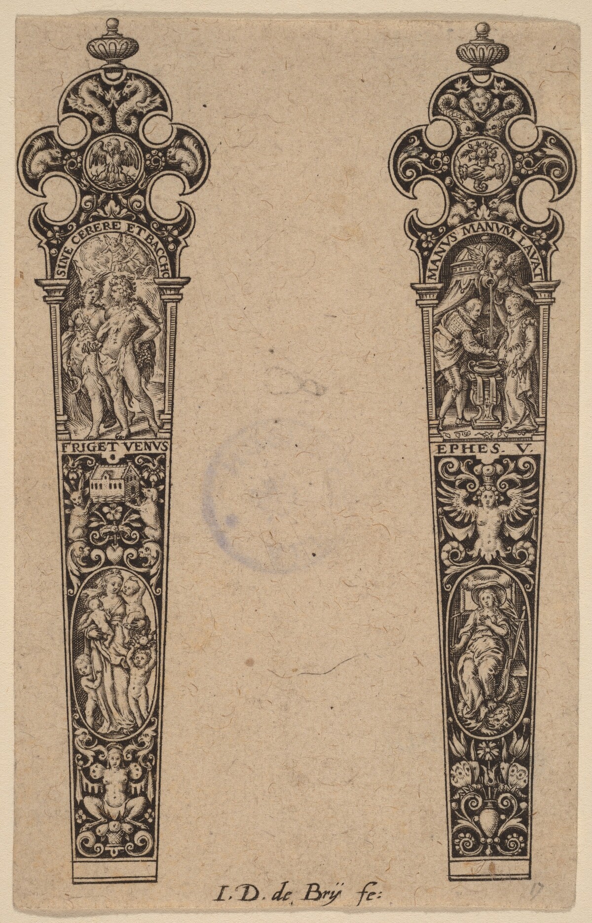 Ornament for Knife Handle by Theodor de Bry