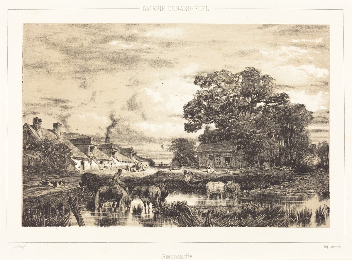 View in Normandy (Vue prise en Normandie) by Jules Dupré