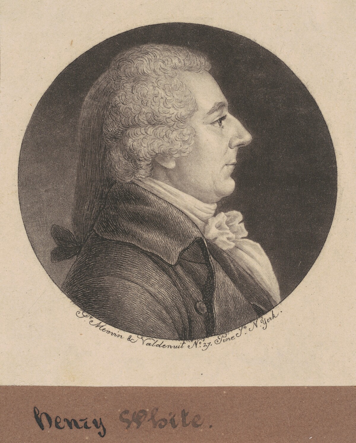 Henry White by Charles B. J. Févret de Saint-Mémin
