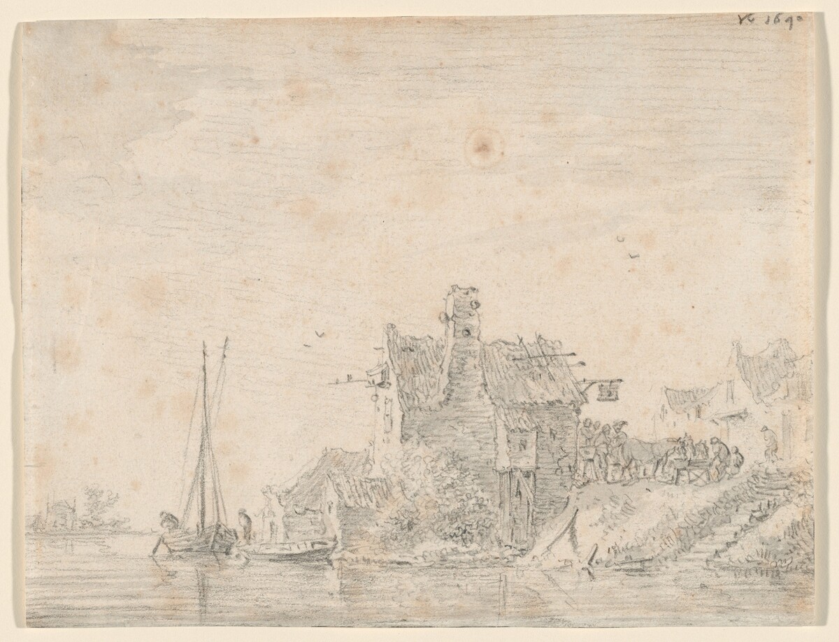 A Tavern by a River by Jan van Goyen