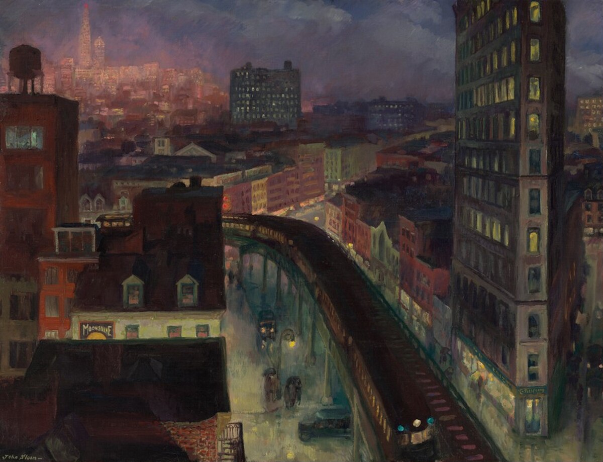 The City from Greenwich Village by John Sloan
