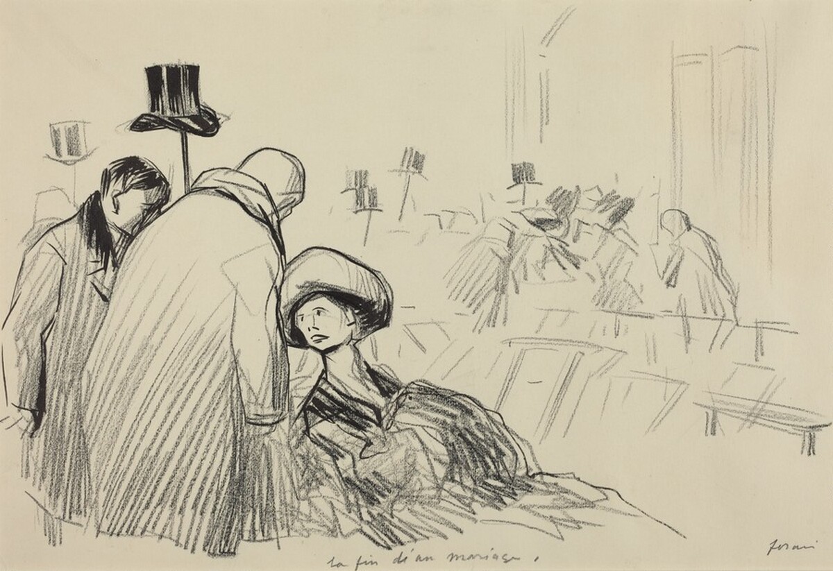La fin d'un marriage by Jean-Louis Forain