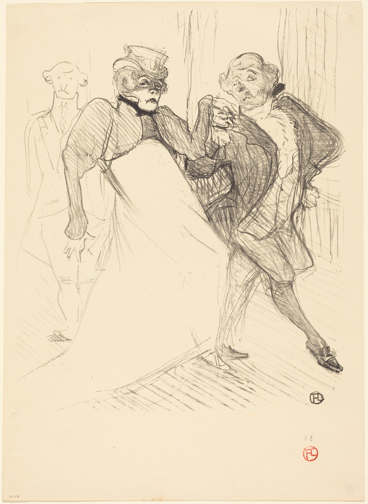 Rejane and Galipaux in "Madame Sans-Gêne" (Réjane et Galipaux dans "Madame Sans-Gêne") by Henri de Toulouse-Lautrec