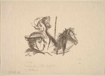 Illustration to Cervantes, "Don Quixote"