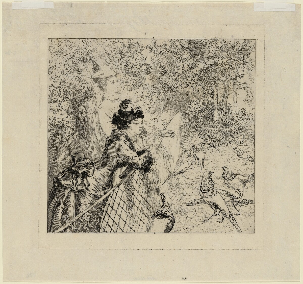 Au Jardin d'Acclimatation (In the Zoological Garden) by Félix Bracquemond