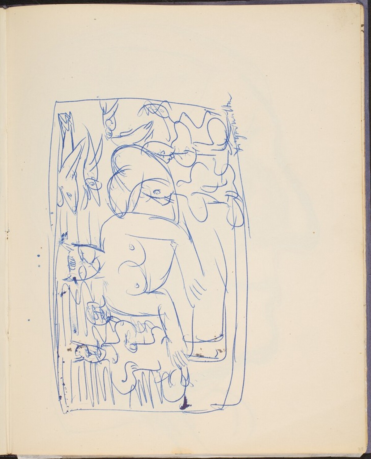 Katzenfrau und Mischwesen (Cat Woman) [p. 39] by Max Beckmann