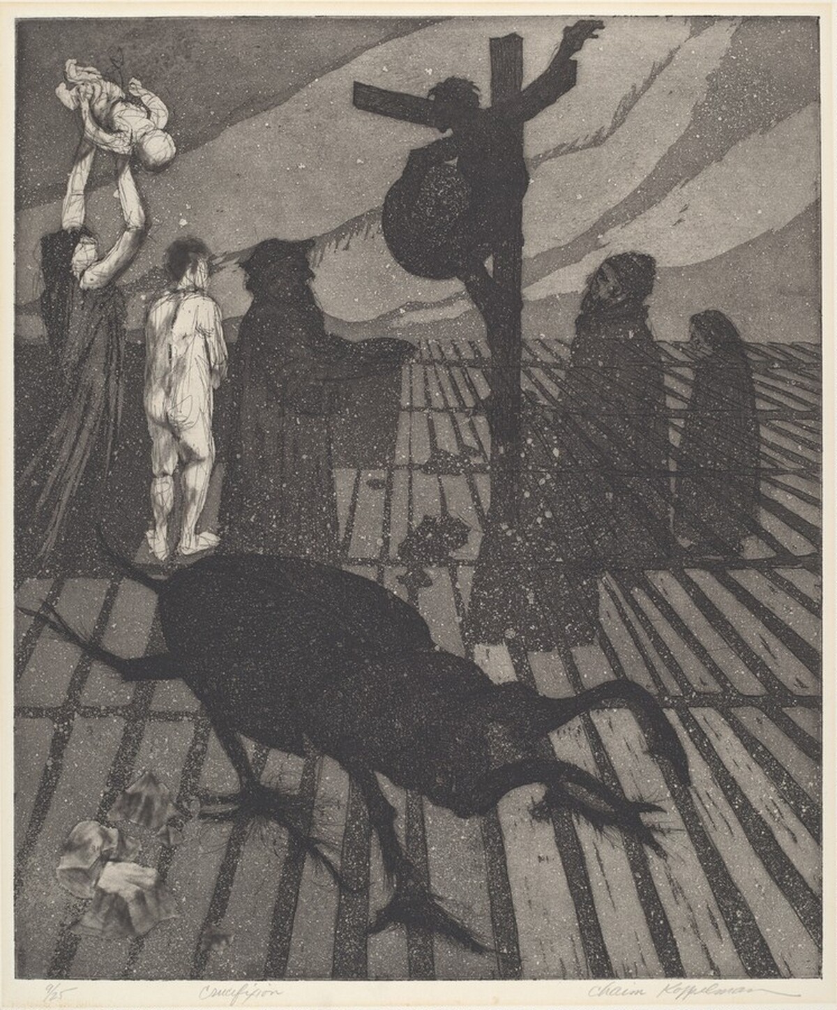 Crucifixion by Chaim Koppelman
