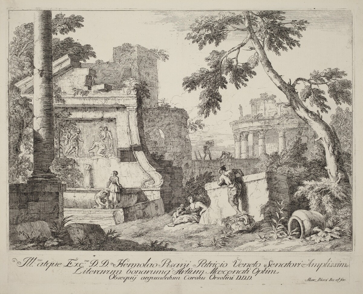 Landscape with Ruins by Marco Ricci