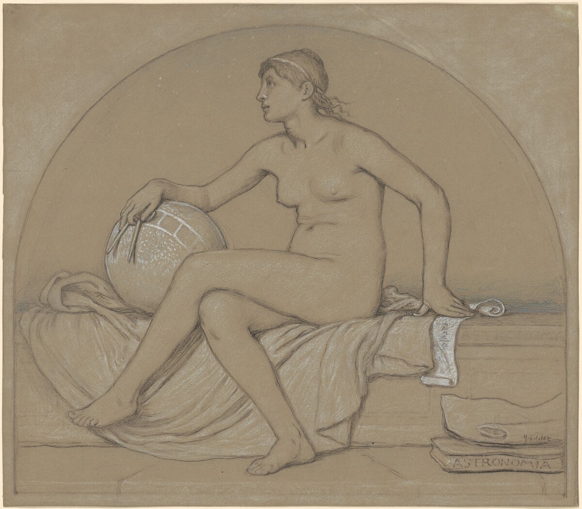 Study for "Astronomy" by Elihu Vedder