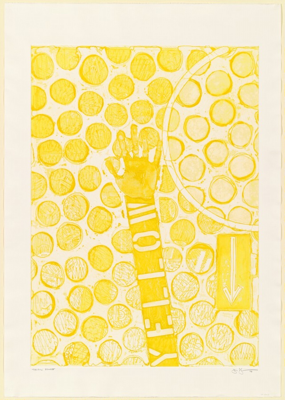 Untitled [trial proof] by Jasper Johns