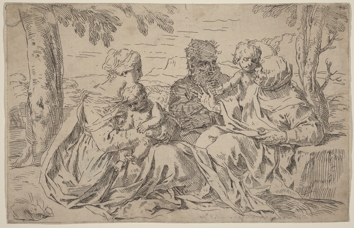 The Holy Family by Simone Cantarini