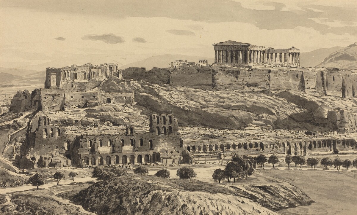 View of the Acropolis by Themistocles von Eckenbrecher
