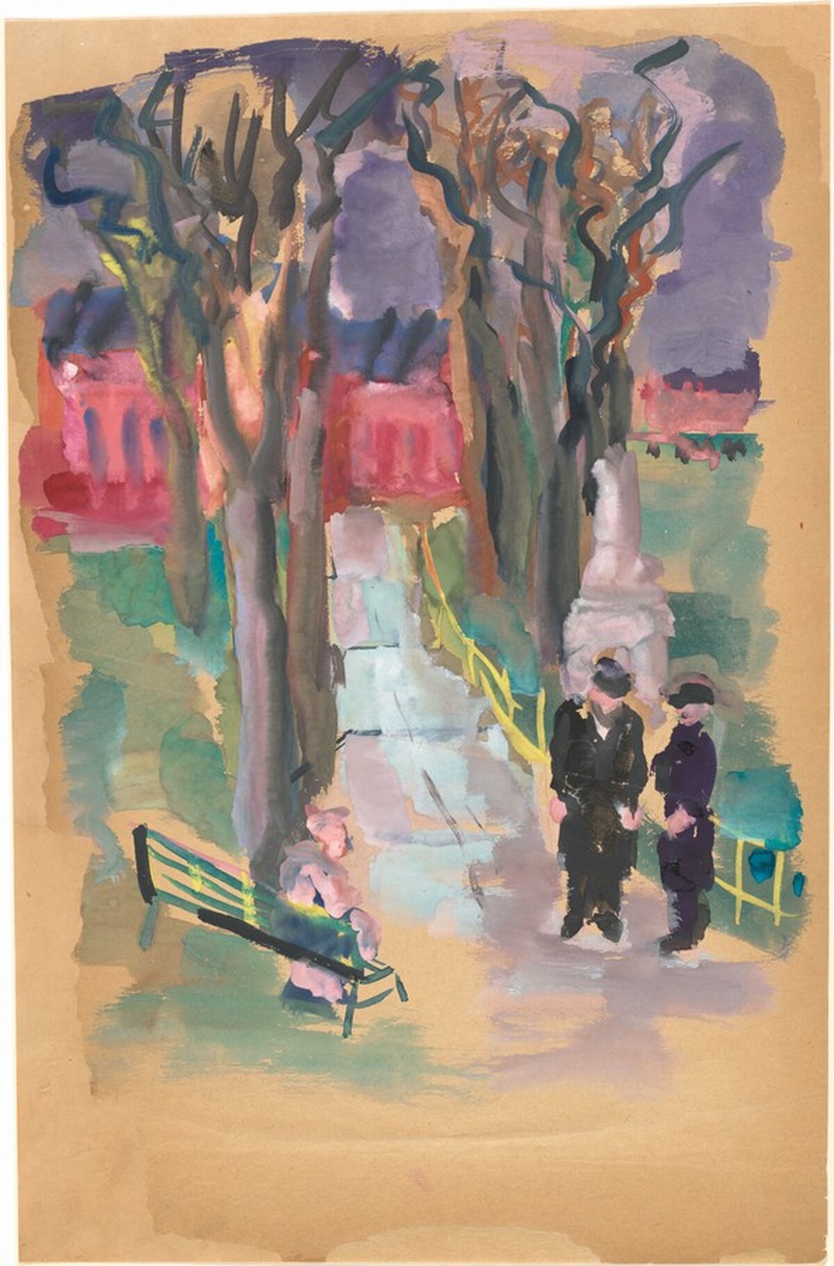 Figures in a Landscape by Mark Rothko