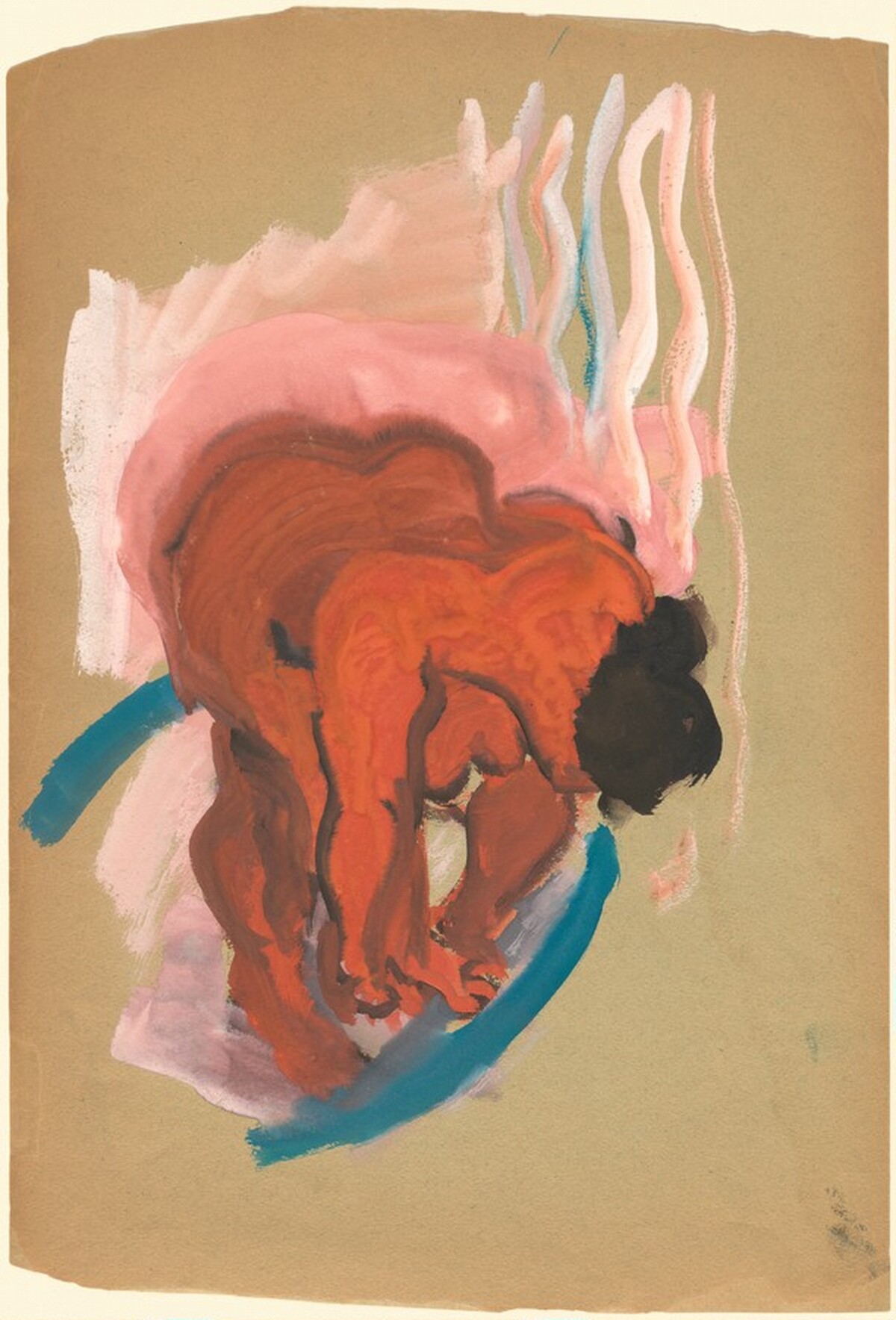Untitled (bending female nude) by Mark Rothko