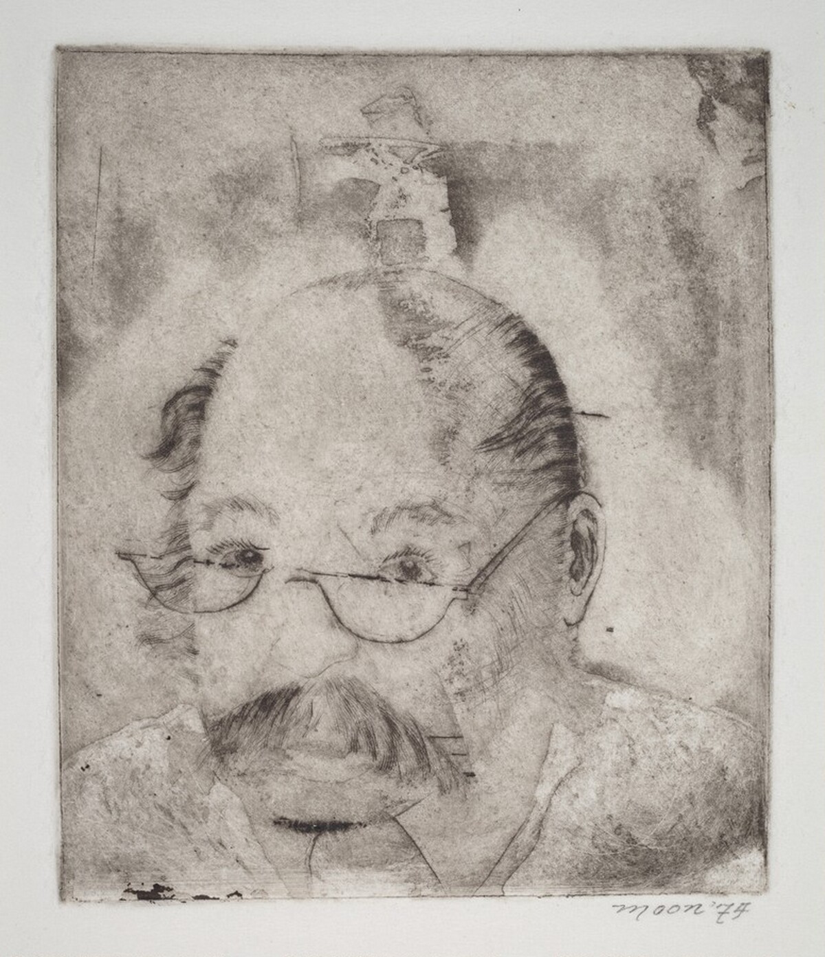 Portrait of a Man with Glasses by Jay Moon