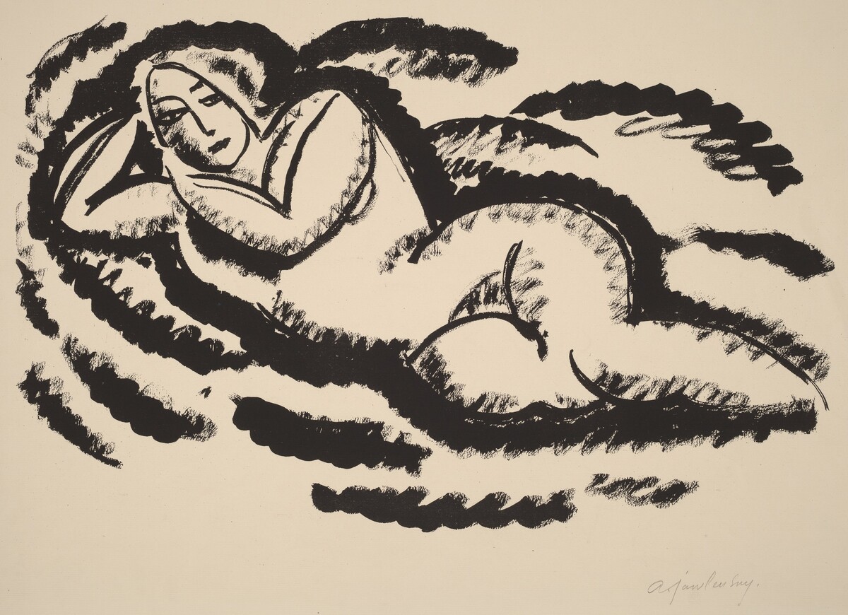 Reclining Nude by Alexej von Jawlensky