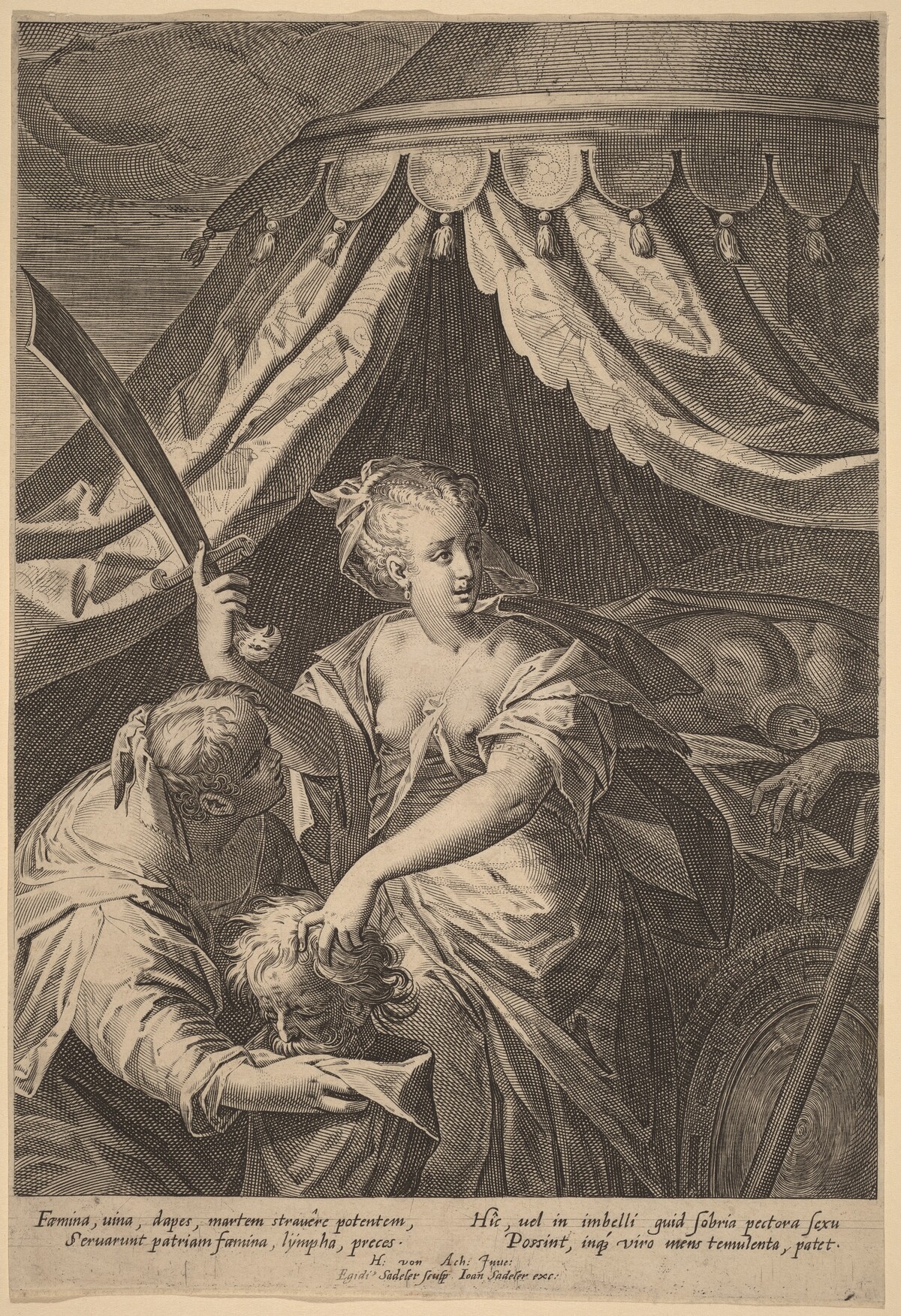 Judith with the Head of Holofernes by Aegidius Sadeler II, after Hans von Aachen