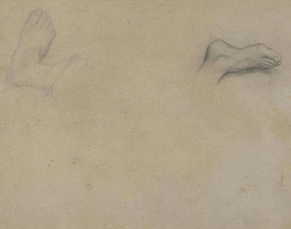 Studies of Feet [verso] by Edgar Degas
