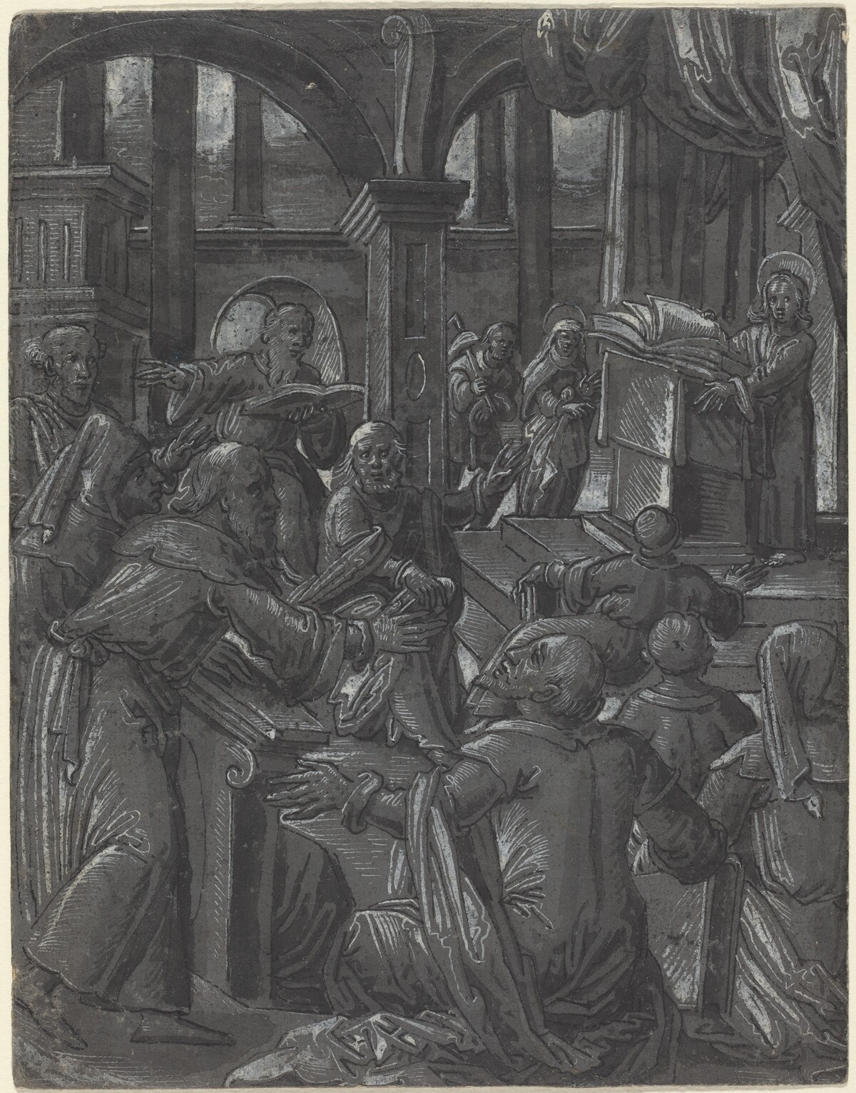 Christ Disputing with the Doctors by German 16th Century