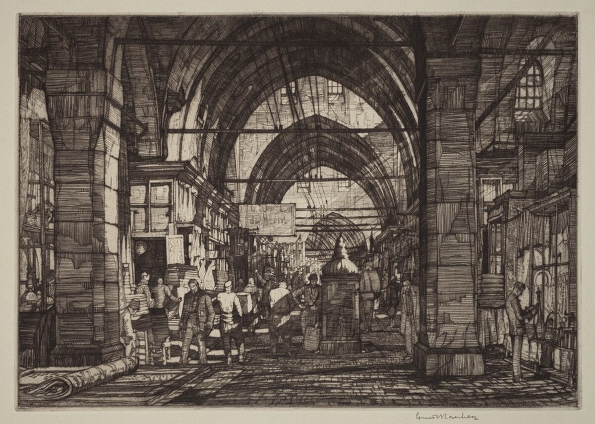 Grand Bazaar, Constantinople by Louis Conrad Rosenberg