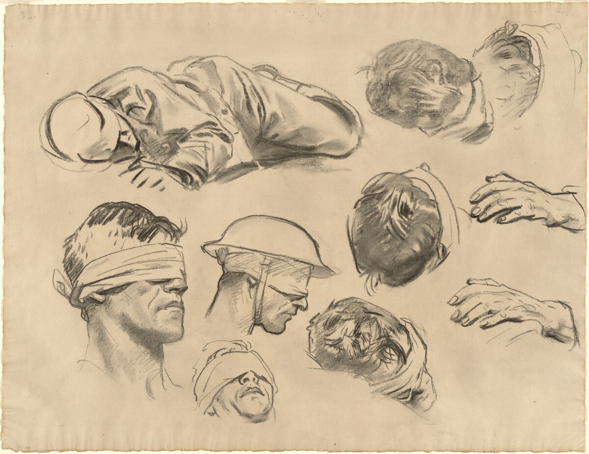 Studies for "Gassed" by John Singer Sargent
