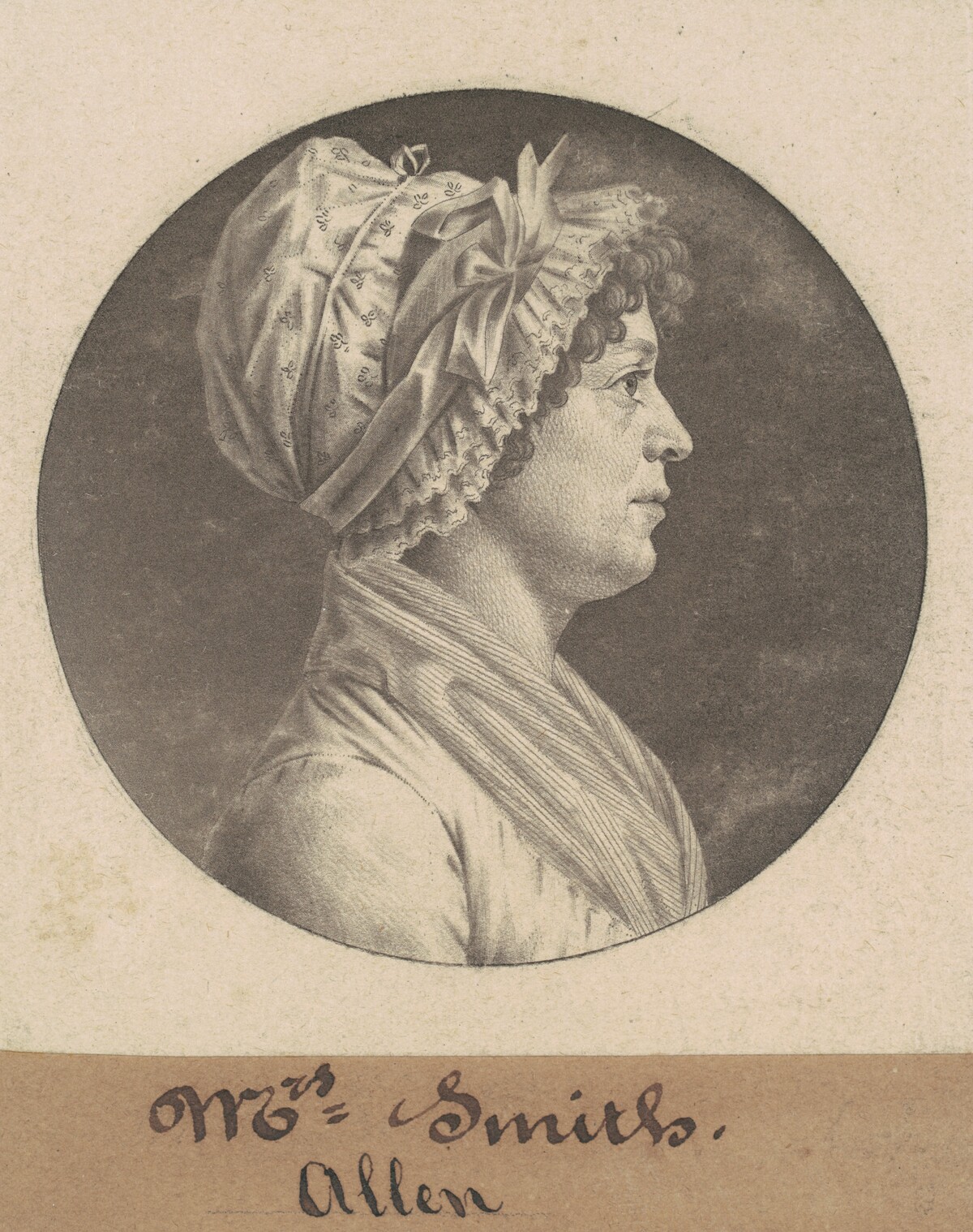 Mrs. Smith by Charles B. J. Févret de Saint-Mémin