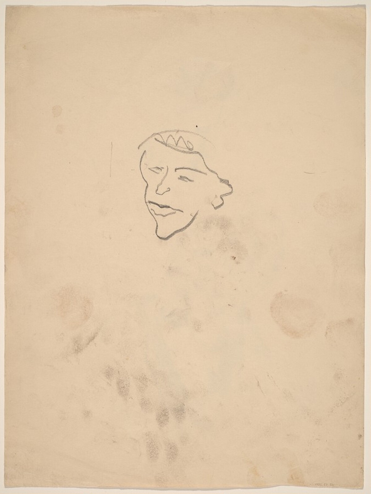 Studies of a Head [verso] by Mark Rothko