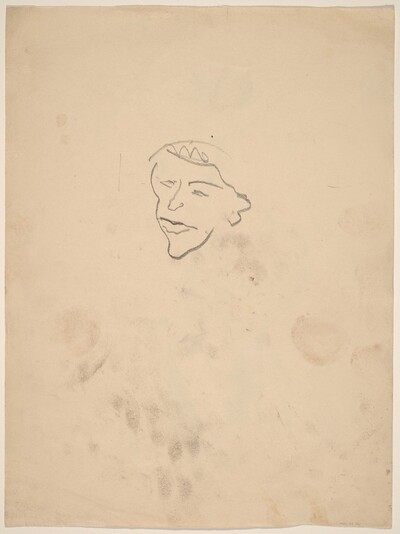 Studies of a Head [verso]