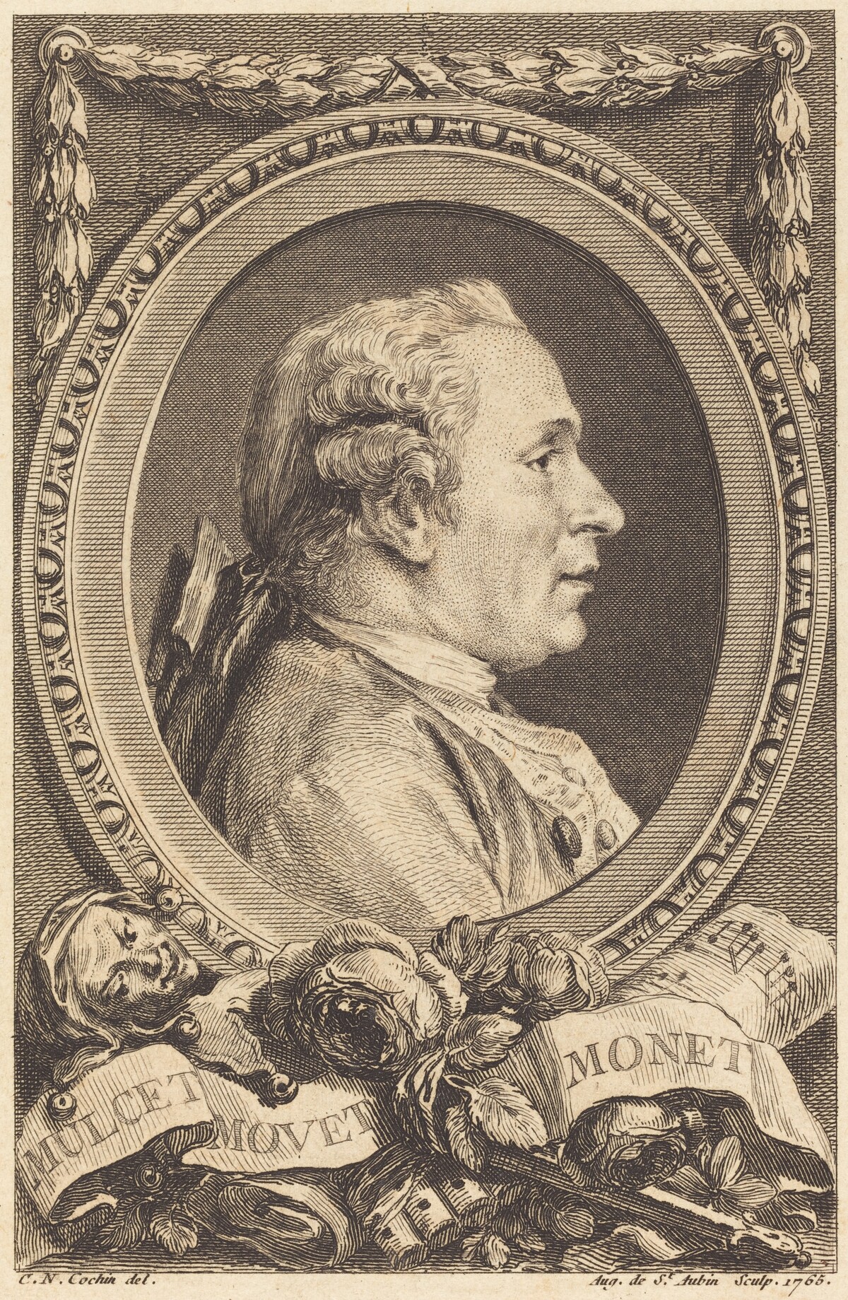 Jean Monnet by Augustin de Saint-Aubin after Charles-Nicolas Cochin II