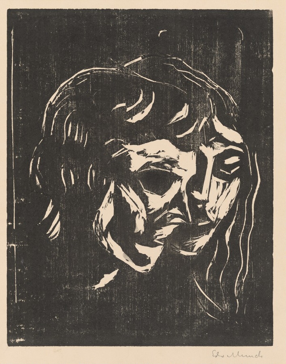 Man and Woman by Edvard Munch