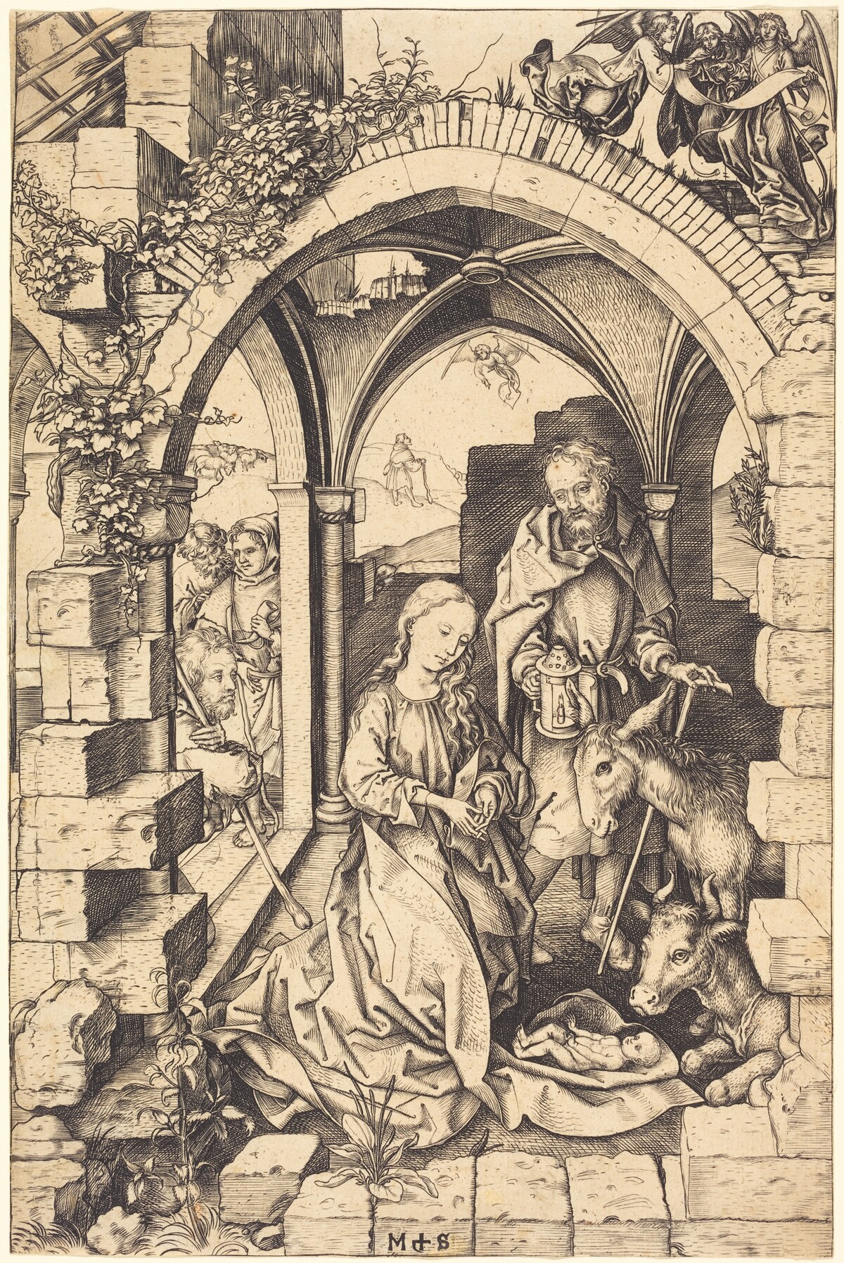 The Nativity by Martin Schongauer