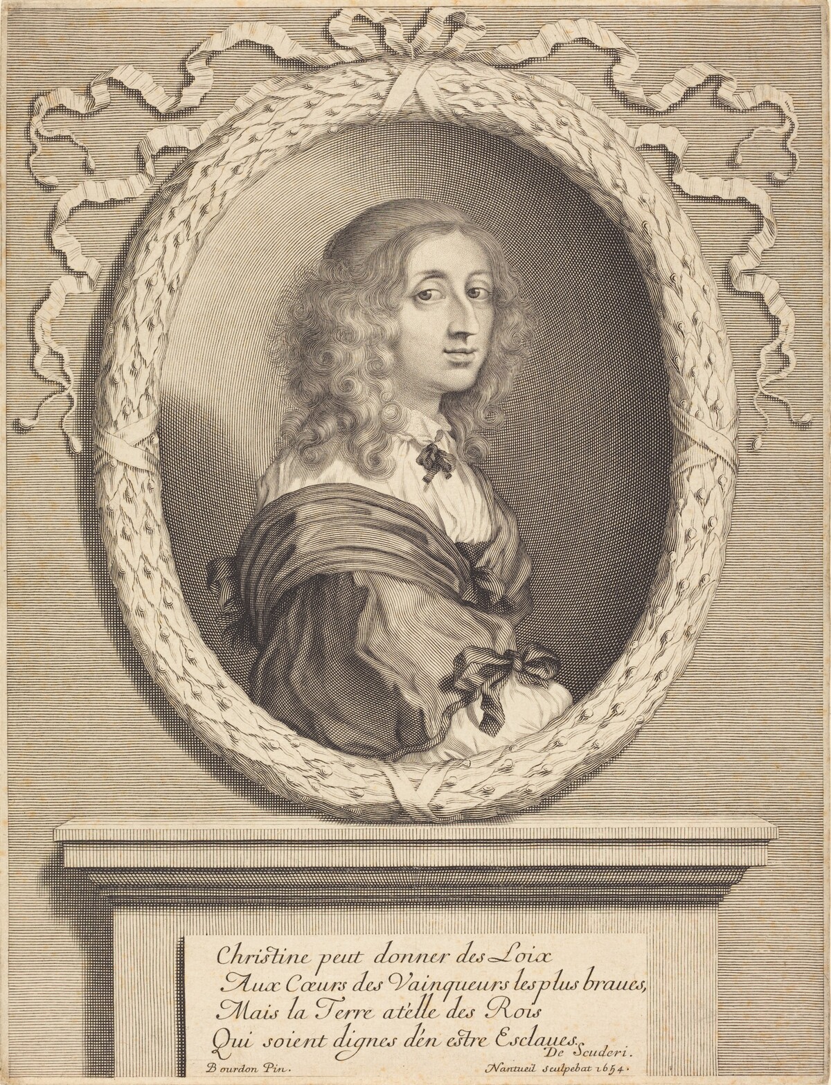Christina, Queen of Sweden by Robert Nanteuil after Sébastien Bourdon