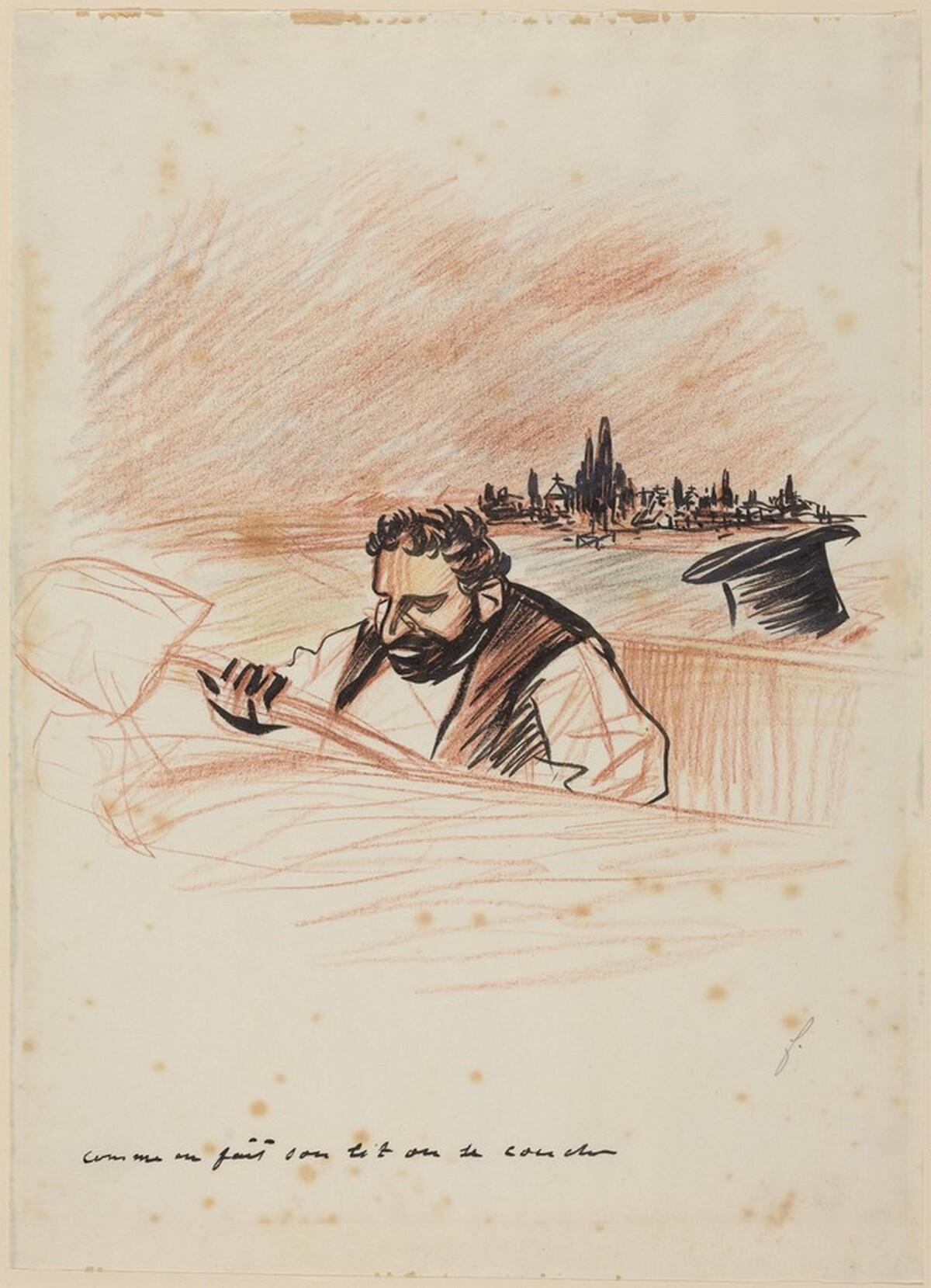 Comme on fait son lit on se couche by Jean-Louis Forain