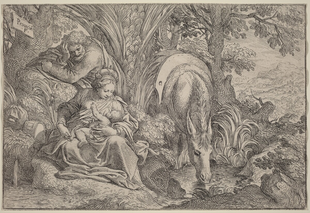 The Rest on the Flight into Egypt by Camillo Procaccini