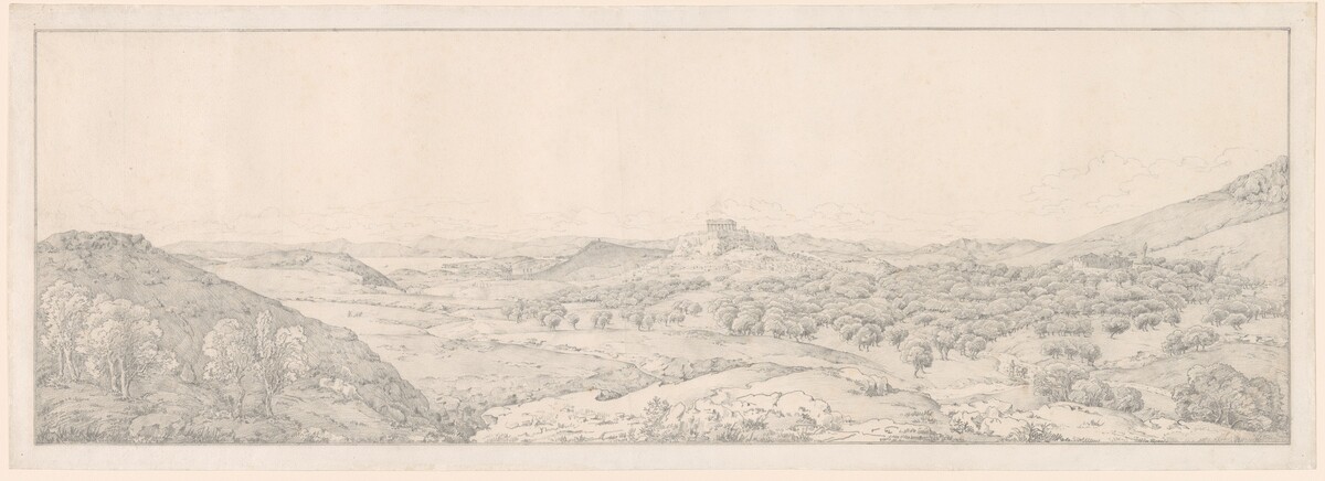 Panorama toward Athens from the Garden of Aphrodite by Joseph Thürmer