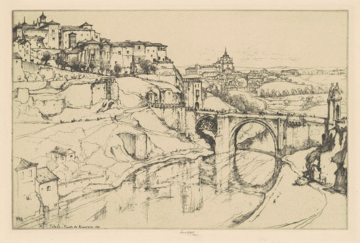 Toledo—Puente de Alcantura by Ernest D. Roth