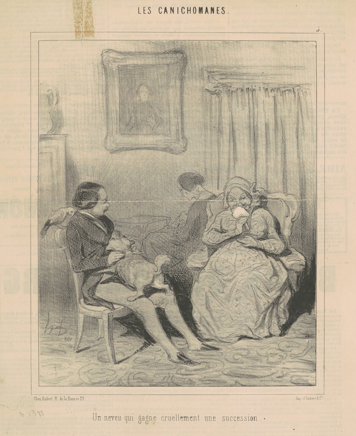 Un neveu qu gagne cruellement une succession by Honoré Daumier
