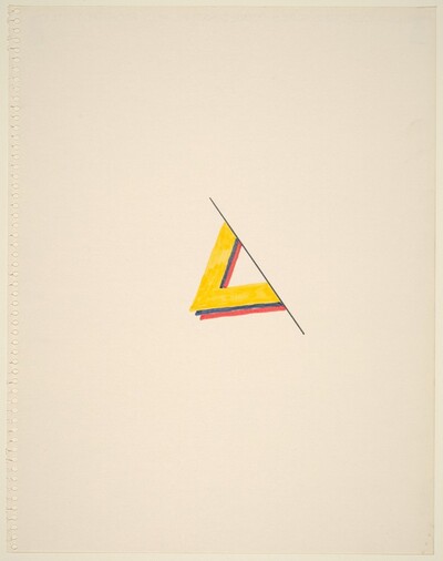 Blue, Yellow, and Red Fused under Diagonal