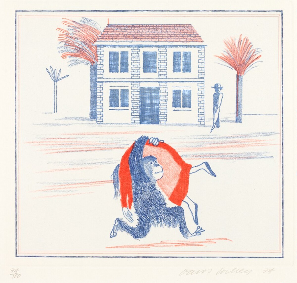 Geography Book (Félicité's Only View from Abroad) by David Hockney