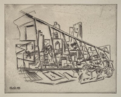 Brooklyn Bridge—On the Bridge, No. 1