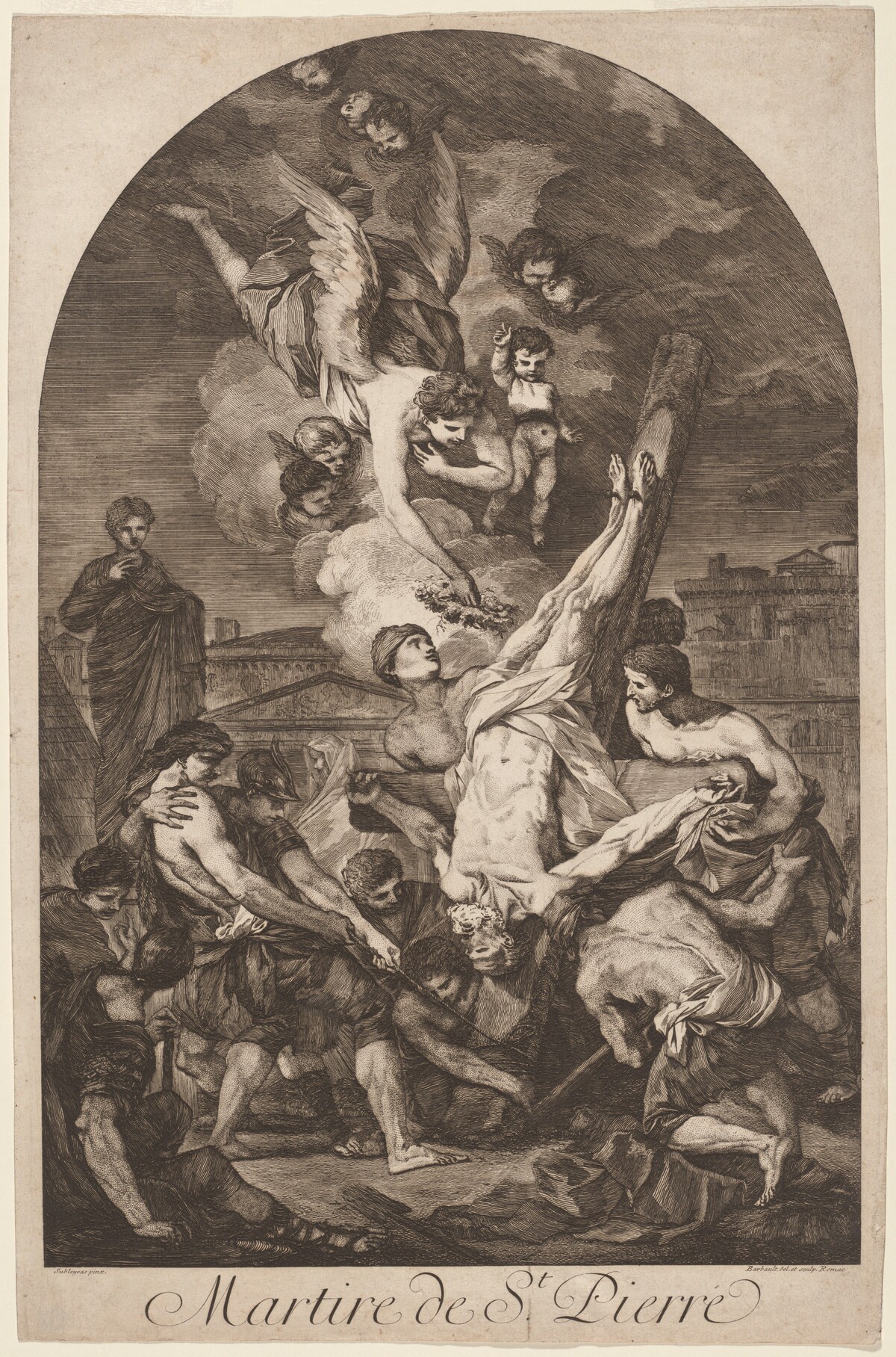 Martire de St. Pierre (The Martyrdom of Saint Peter) by Jean Barbault, after Pierre-Hubert Subleyras