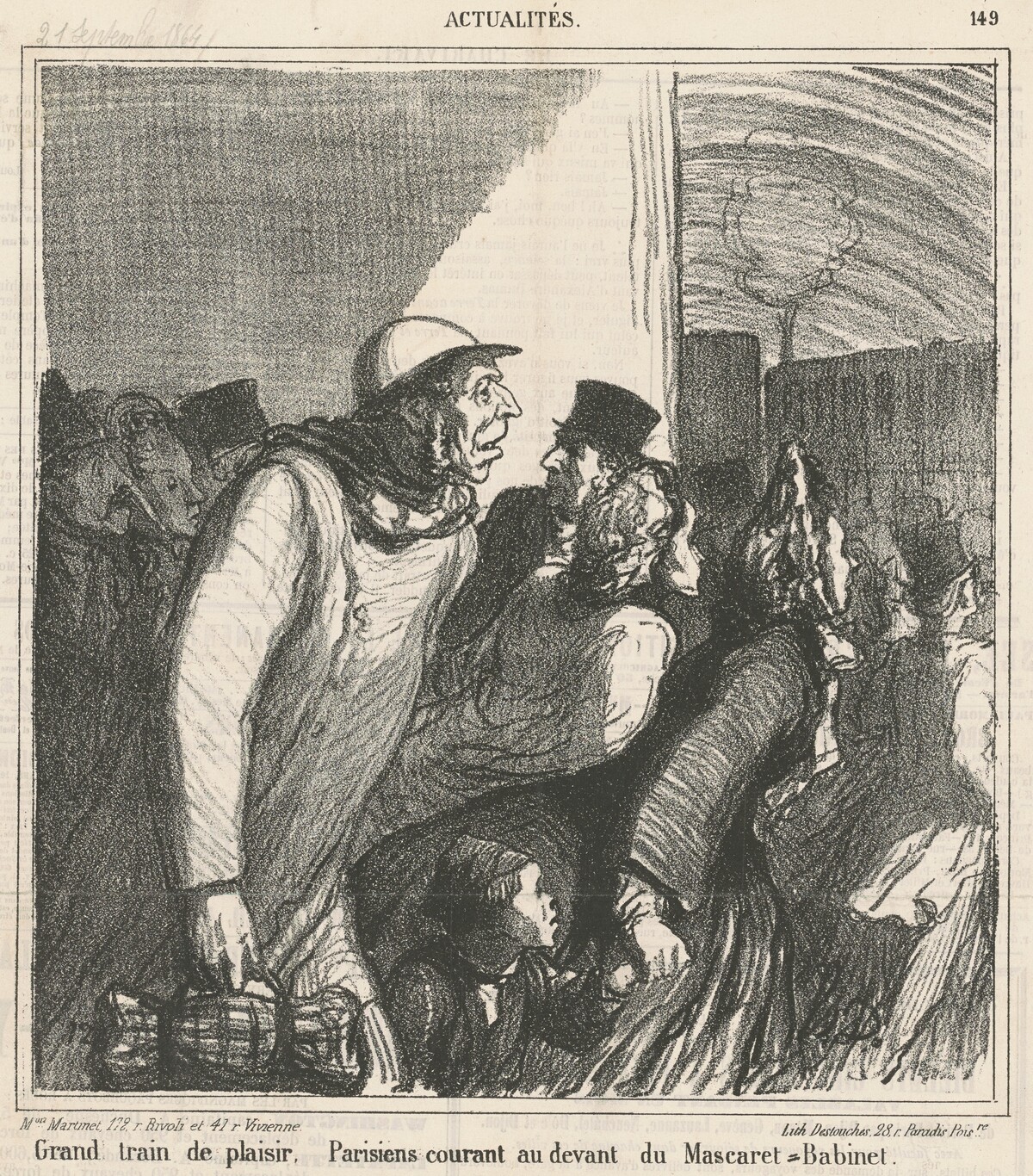 Grand train de plaisir by Honoré Daumier