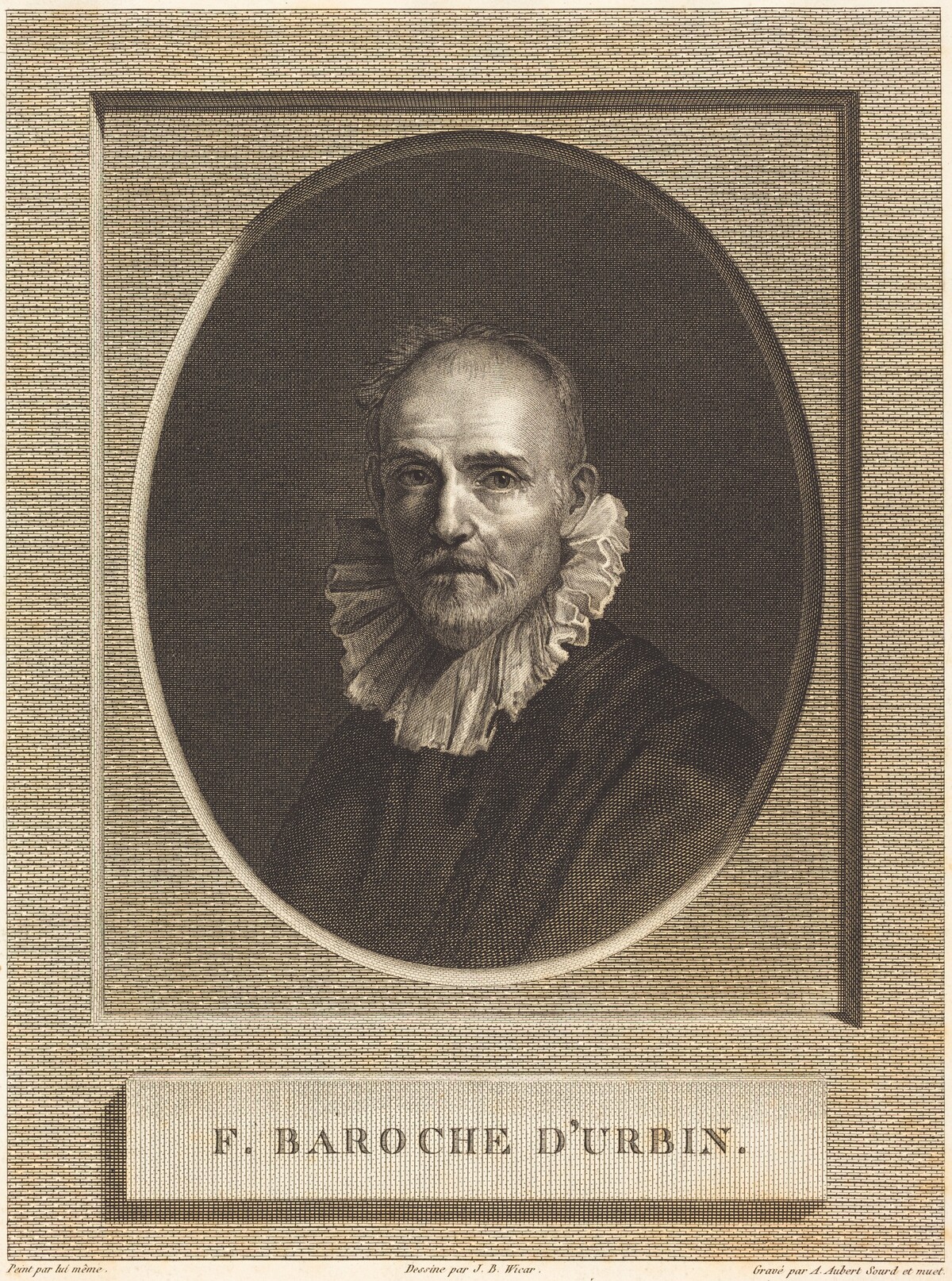 Federico Barocci by Antoine Aubert after Jean-Baptiste Joseph Wicar after Federico Barocci