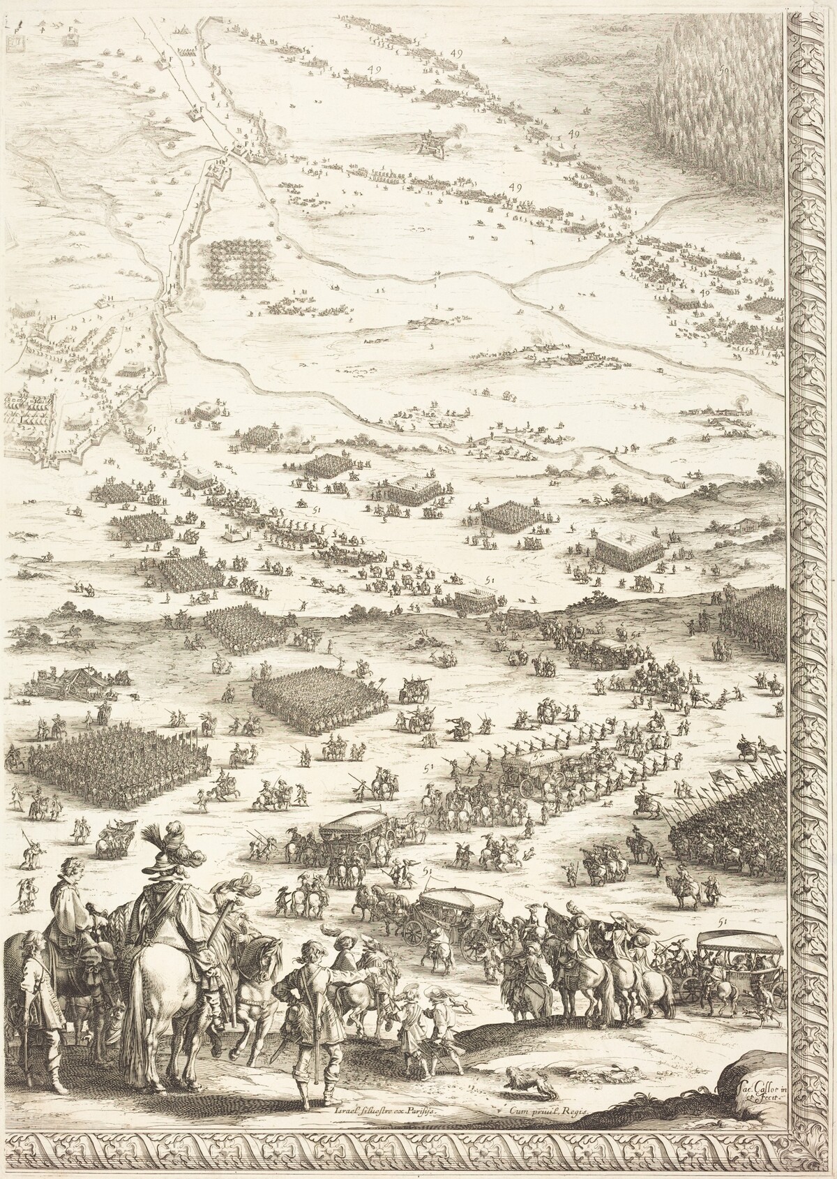 The Siege of Breda [plate 6 of 6] by Jacques Callot