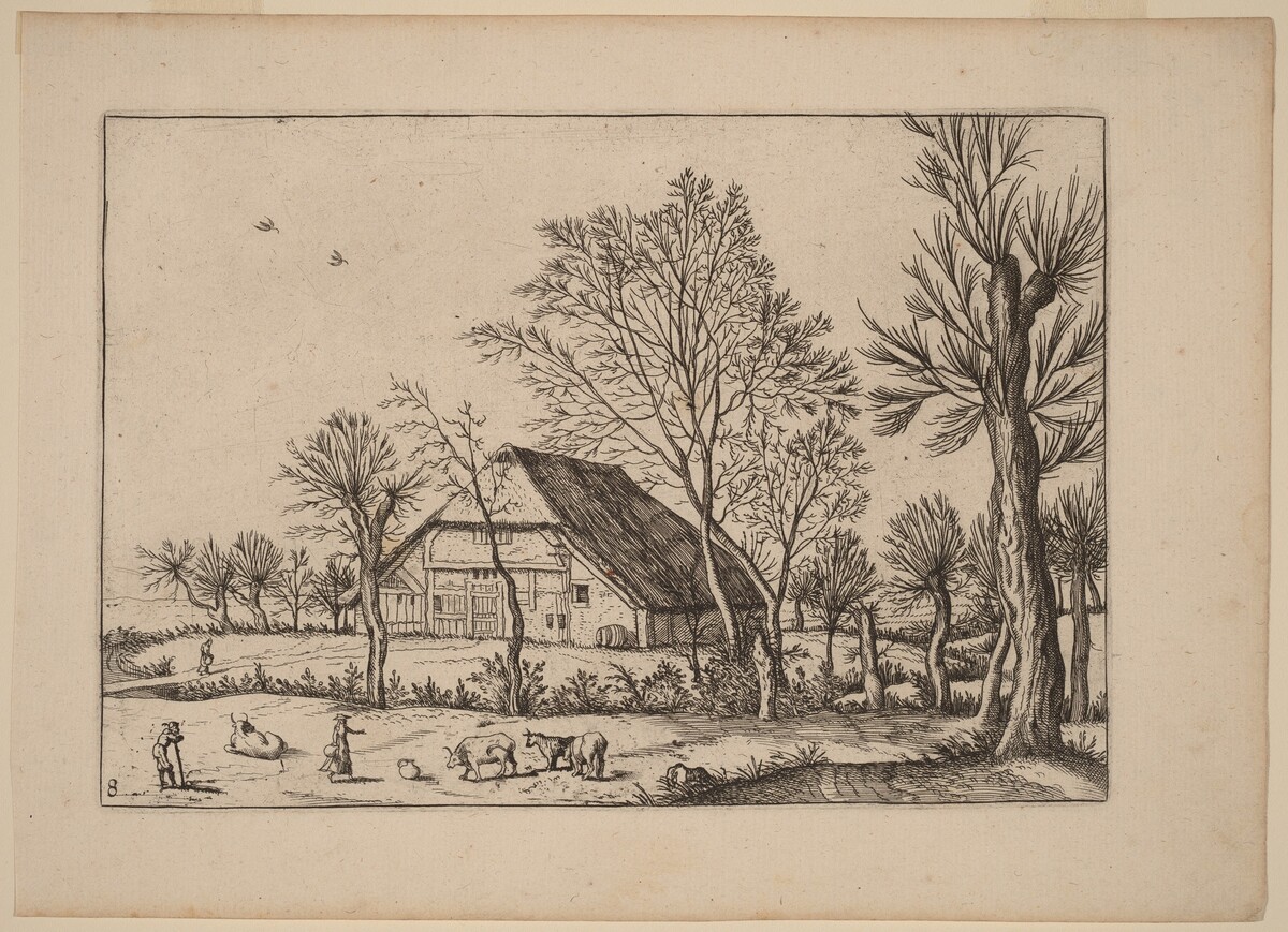 Farm by Johannes and Lucas van Doetechum after Master of the Small Landscapes