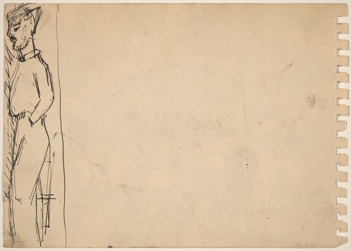 Standing Male Figure [verso] by Mark Rothko