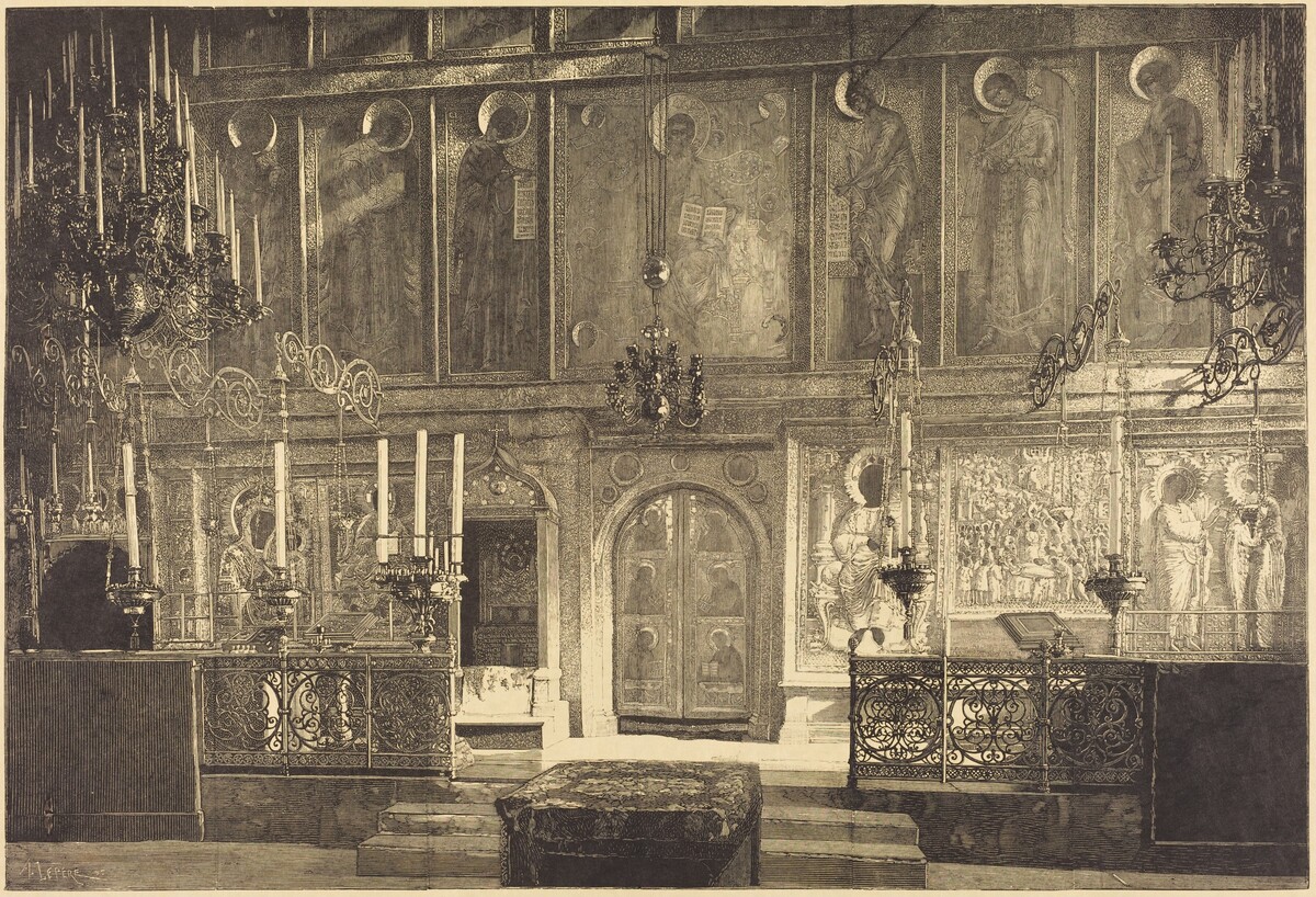 L'Inconestase de la Cathedrale de l'Assomption by Auguste Lepère