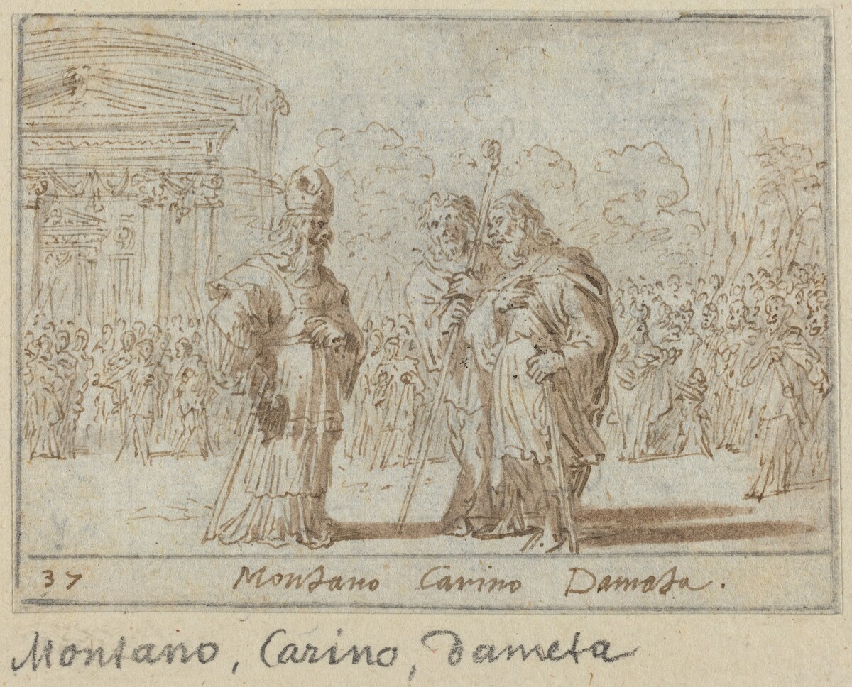 Montano, Carino and Dameta by Johann Wilhelm Baur