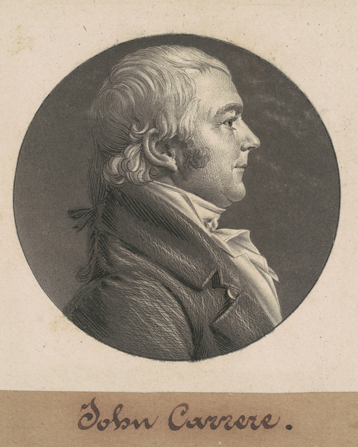 John Carrere by Charles B. J. Févret de Saint-Mémin